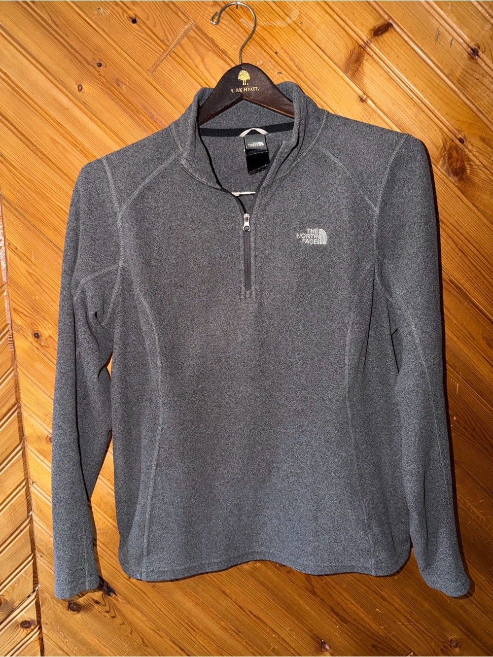 The NORTH FACE gray quarter zip woman’s Large